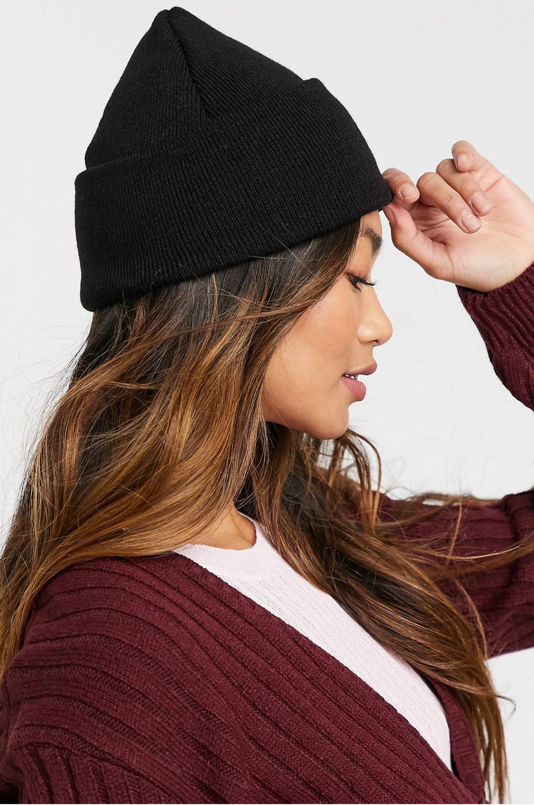 Bonnet noir casual femme