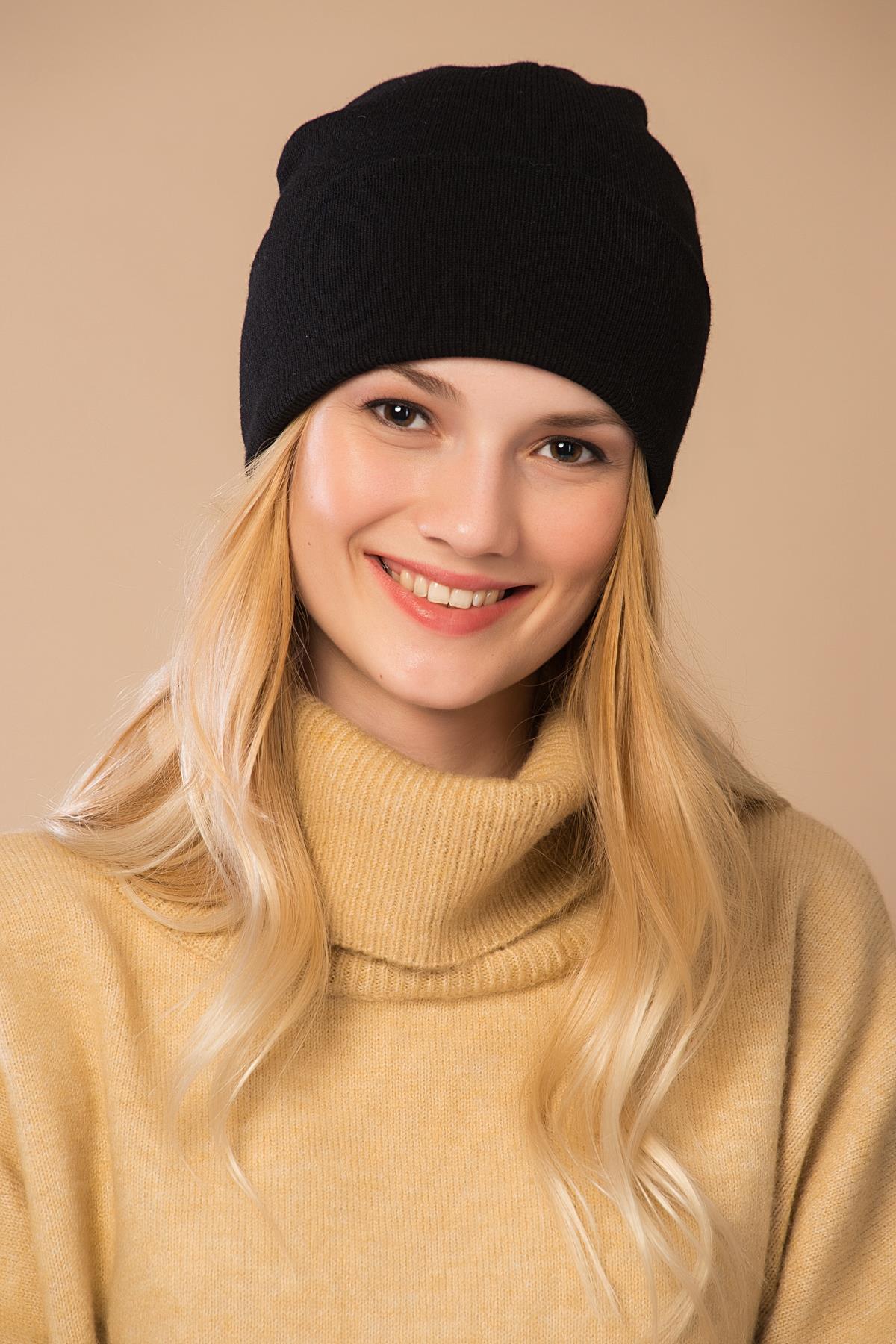 Bonnet noir casual femme