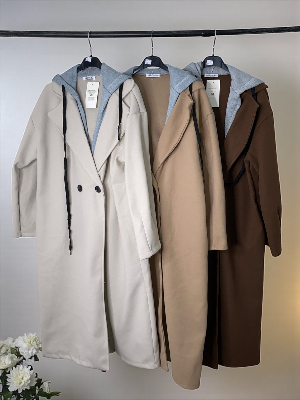 Manteau long grande taille – Coupe élégante et confortable (125 cm) TU curvy