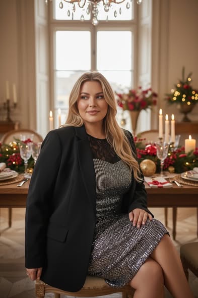 Veste élégante grande taille – Idéale pour tenues de fête TU curvy