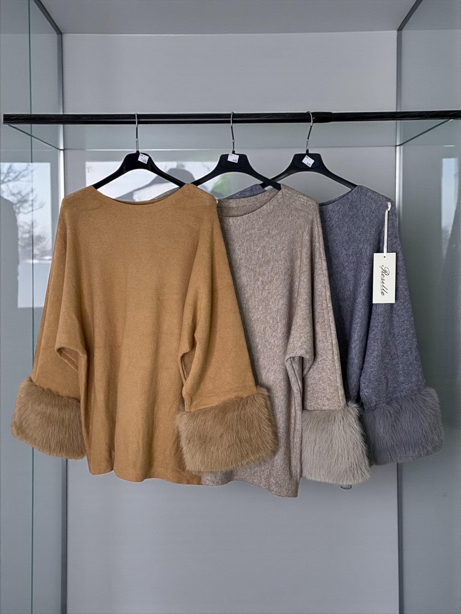 Pull en maille stretch à manches fantaisie | TU Curvy