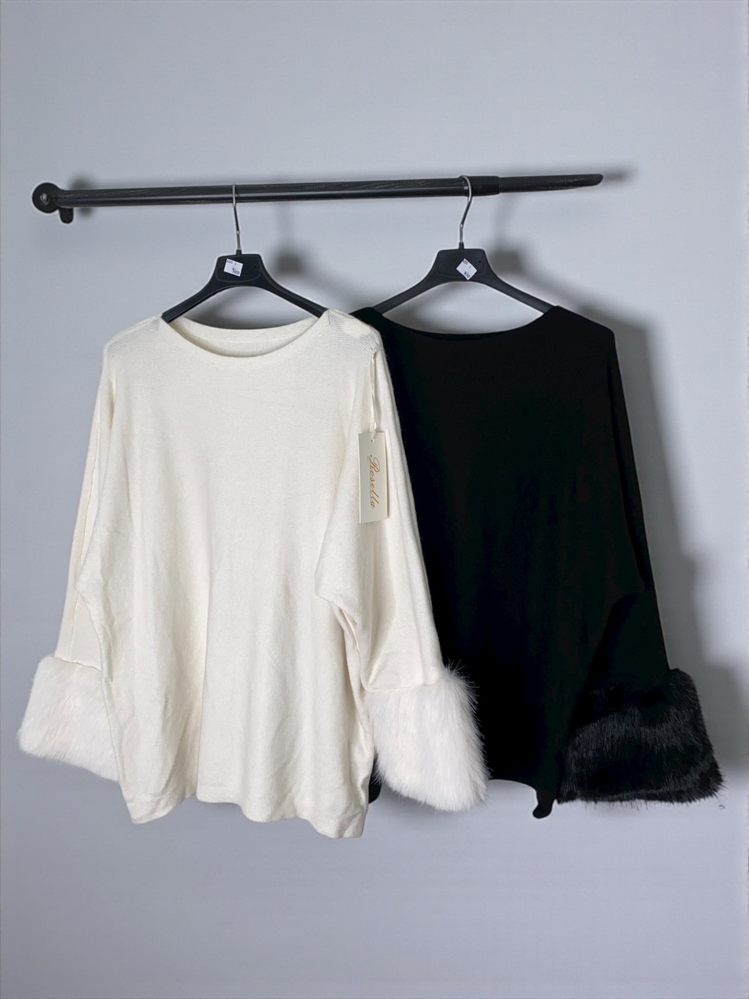 Pull en maille stretch à manches fantaisie | TU Curvy