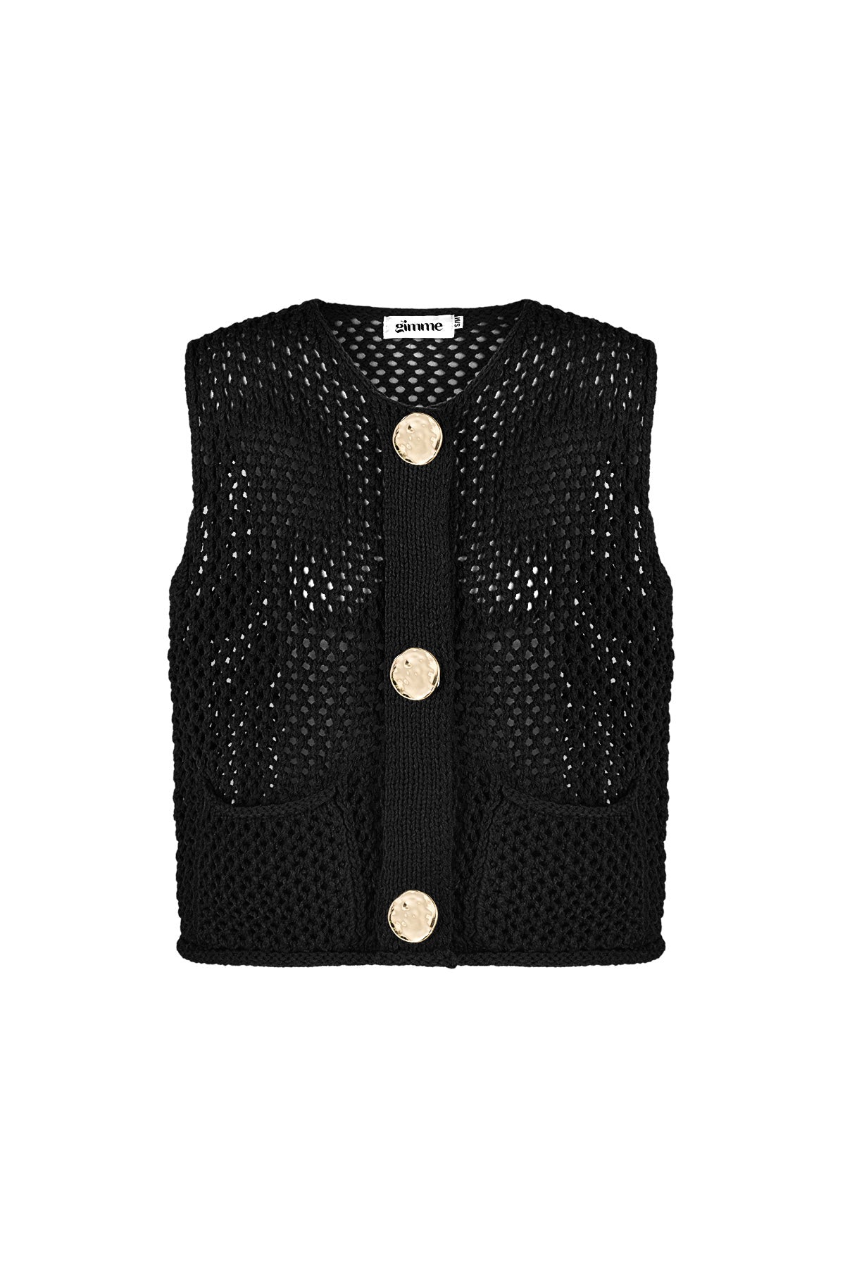 Pull En Maille Polyester Femme Gilet À Motif ajouré