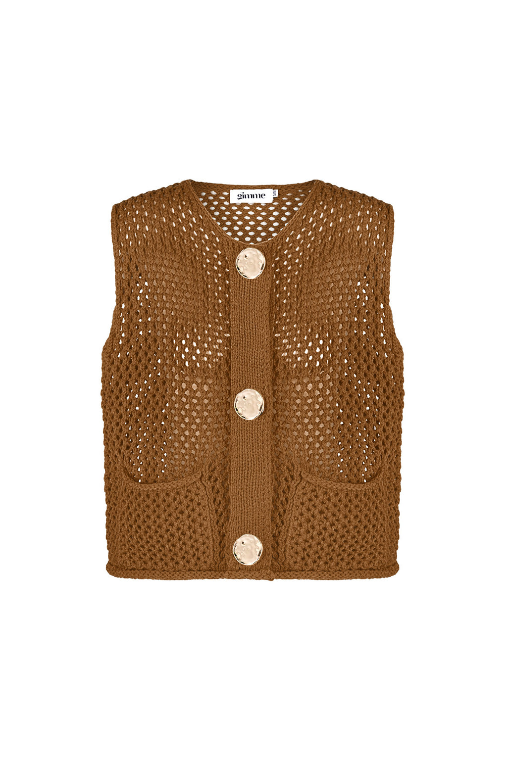 Pull En Maille Polyester Femme Gilet À Motif ajouré
