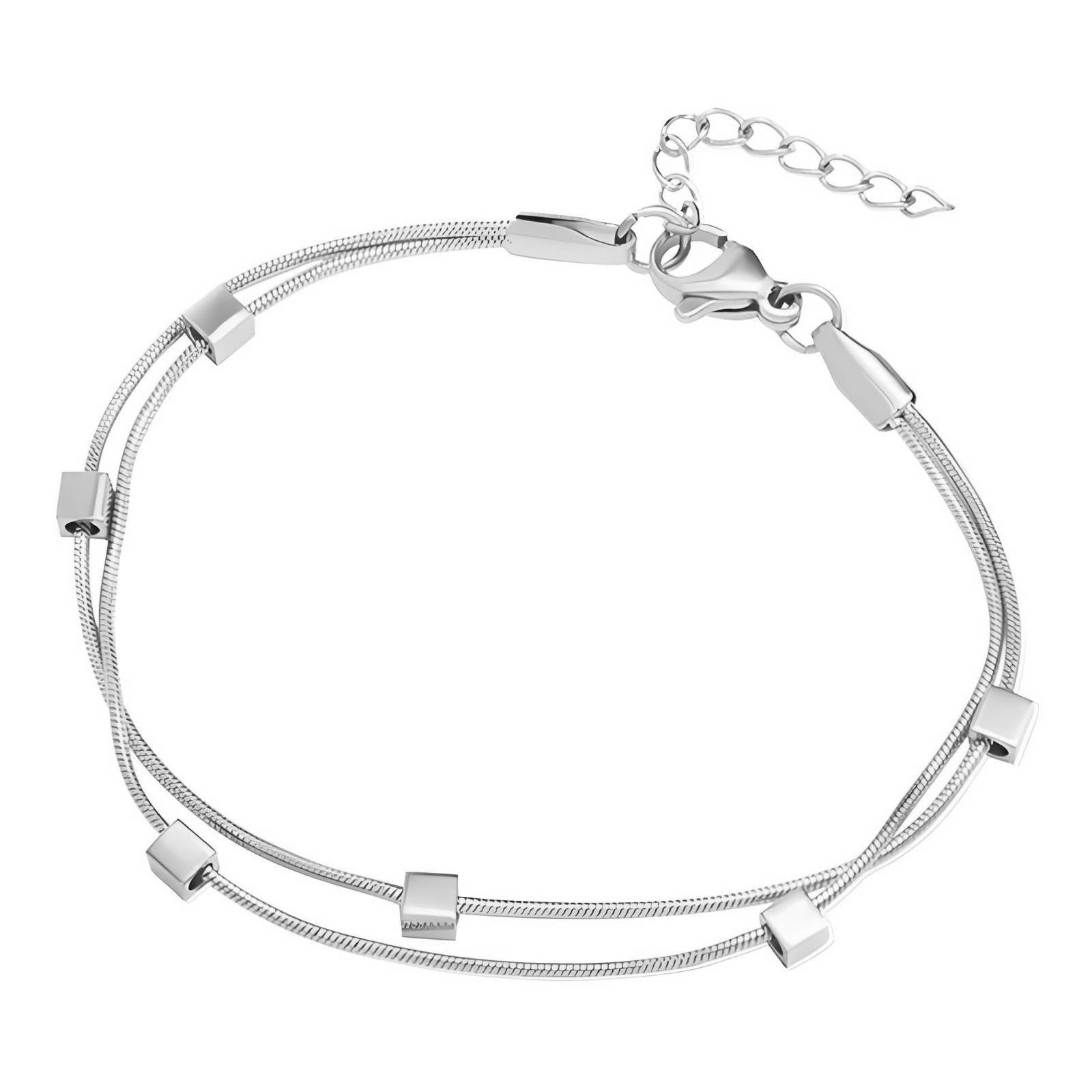 Bracelet multi-chaînes minimaliste – Acier inoxydable