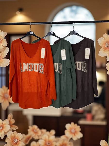 Pull en maille stretch avec inscription | TU Curvy