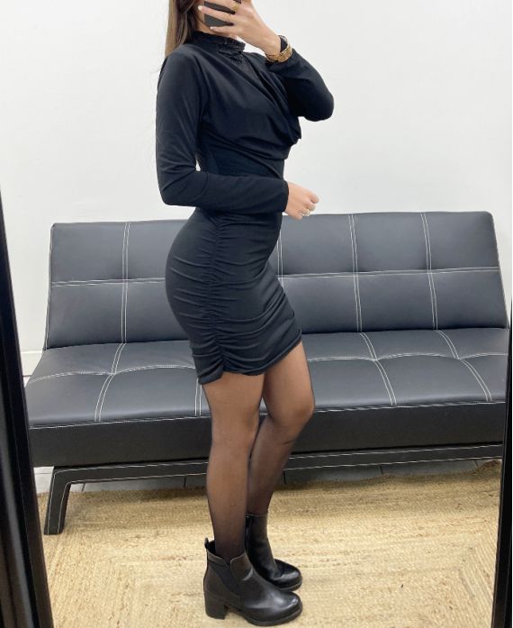 Robe de soirée femme avec dentelle